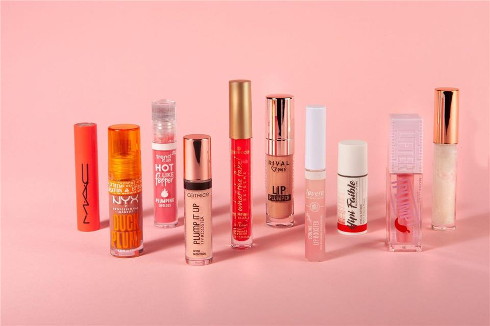 Zehn Lip-Plumper hat Stiftung Warentest untersucht. In acht von ihnen entdeckten die Tester unerwünschte Inhaltsstoffe.Ralph Kaiser/Stiftung Warentest/dpa-tmn