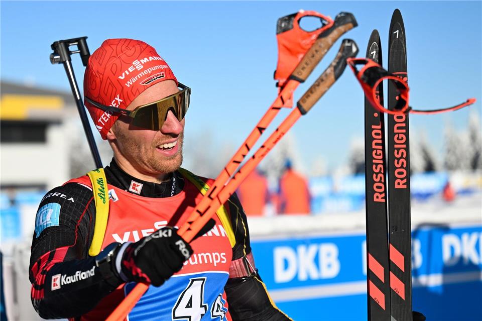 Zeigte eine starke Leistung als Schlussläufer: David Zobel.Hendrik Schmidt/dpa