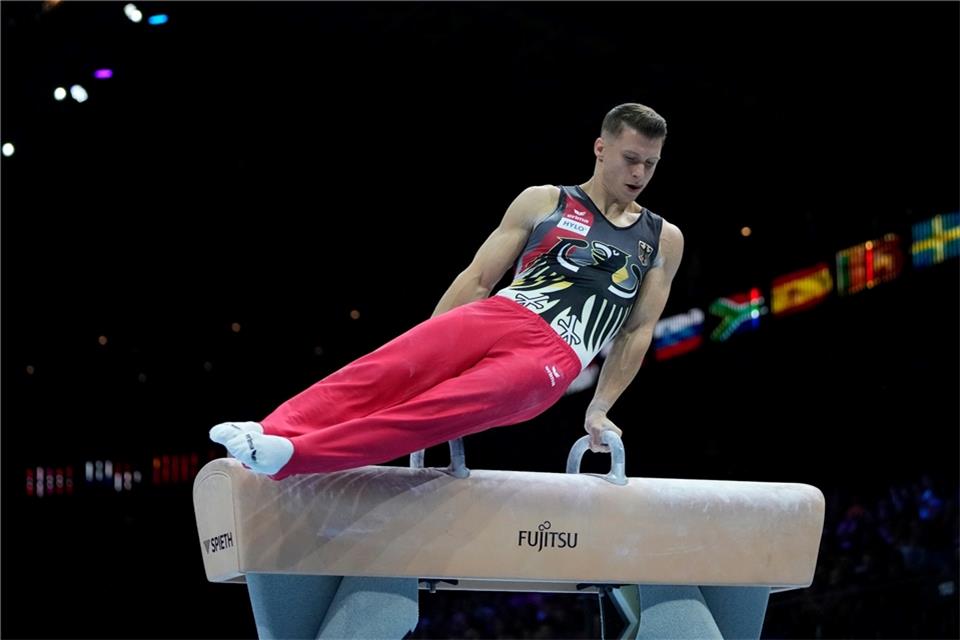 Zeigte mit Deutschlands Turnen eine starke Vorstellung: Lukas Dauser.