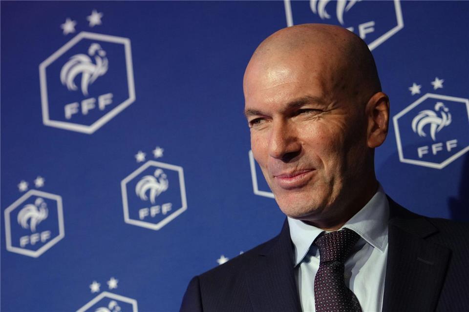 Zinédine Zidane ist der Nachfolger von Didier Deschamps als französischer Nationalcoach.Aurelien Morissard/AP/dpa