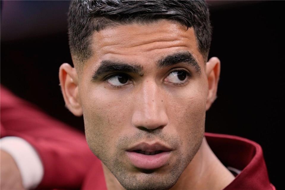 Zu Spielbeginn saß Achraf Hakimi noch auf der Bank.Themba Hadebe/AP/dpa
