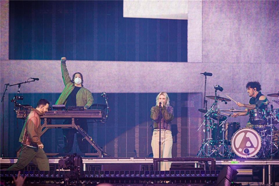 Zu den ausverkauften Konzerten in Hamburg zählt das Linkin-Park-Konzert. (Archivbild)Moritz Frankenberg/dpa