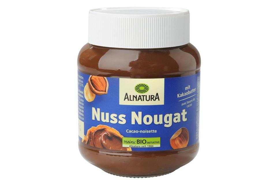 Zu den besten Bio-Produkten gehört die „Nuss Nougat“ von Alnatura (Note 2,4).Ralph Kaiser/Stiftung Warentest/dpa-tmn