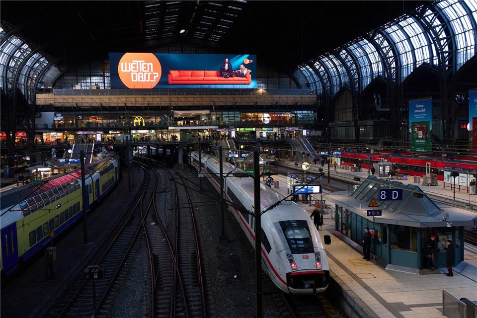Züge des Regional- und Fernverkehrs fielen aus oder hatten Verspätungen. (Archivbild)Georg Wendt/dpa