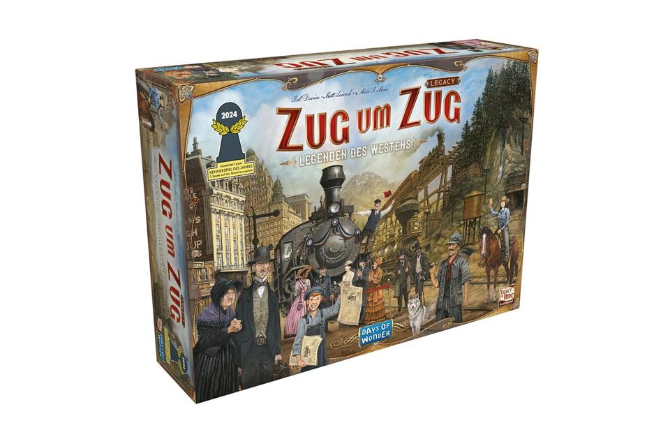 „Zug um Zug Legacy - Legenden des Westens“ führt Spielende ins Amerika des 19. Jahrhunderts.Asmodee/dpa-tmn