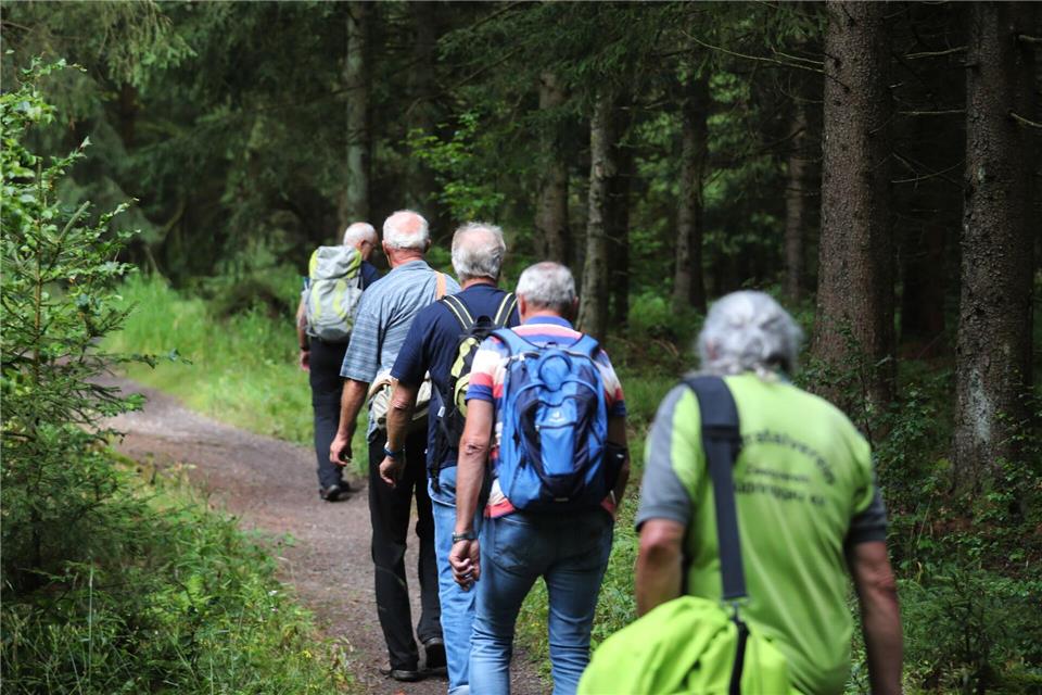 Zum 34. Thüringer Wandertag in Bad Tabarz waren auch viele Senioren unterwegs. (Symbolbild)Bodo Schackow/dpa-Zentralbild/dpa