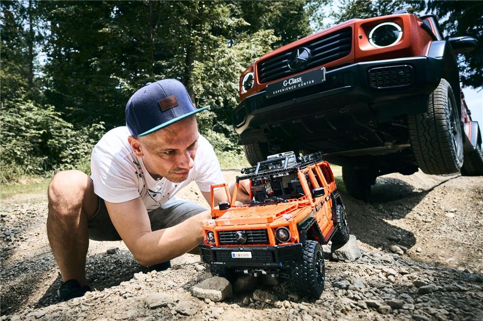 Zum Aussetzten viel zu schade...und zu teuer: Der Mercedes Geländewagen kostet bei Lego rund 250 Euro.Stefan Leitner/Photos used with permission.©2025 The LEGO Group/dpa-tmn