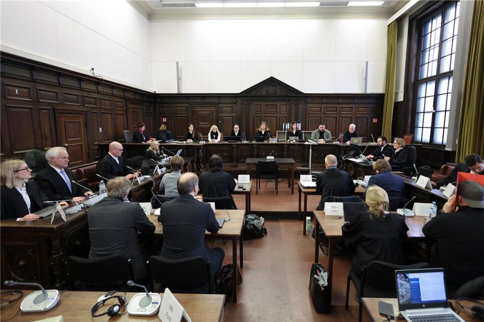 Zum sechsten Mal wird der mutmaßliche Chef der Entführer vom Gericht befragt.Christian Charisius/dpa-Pool/dpa