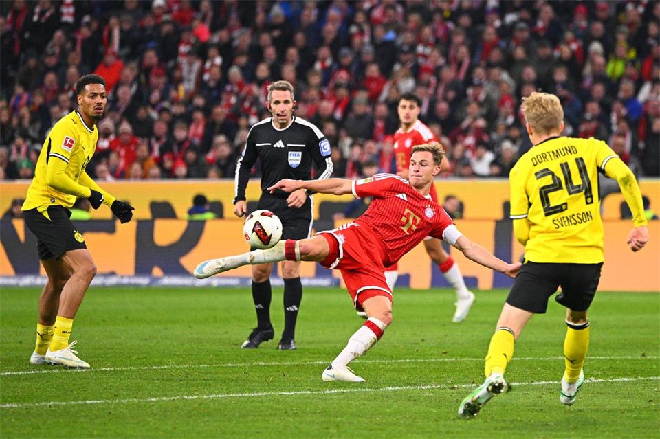 Zurück auf dem Platz und in Aktion: Joshua Kimmich.Tom Weller/dpa
