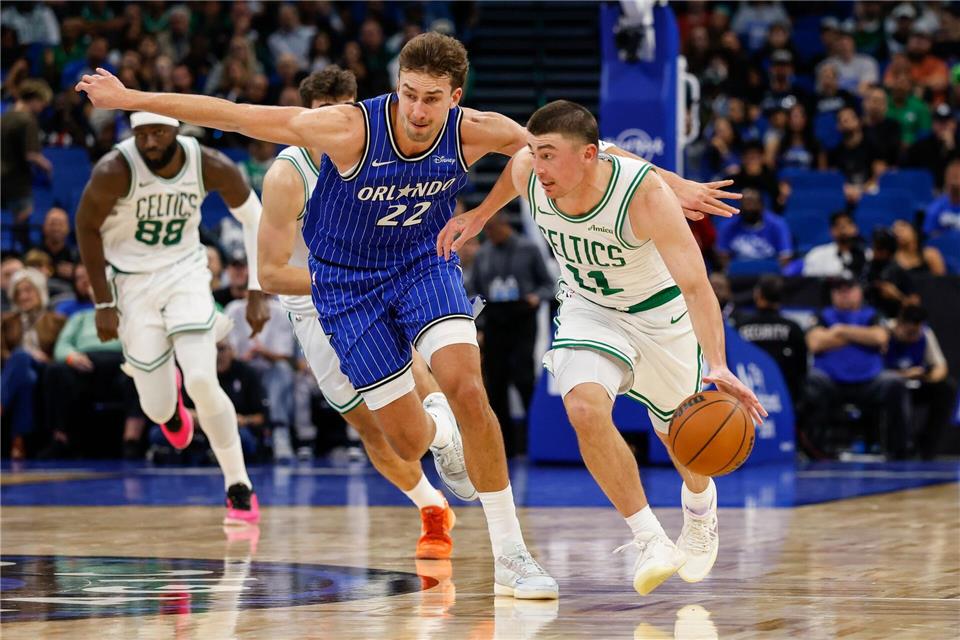 Zwei Siege in Boston in Serie wollten die Orlando Magic - daraus wurde nichts.Kevin Kolczynski/AP/dpa