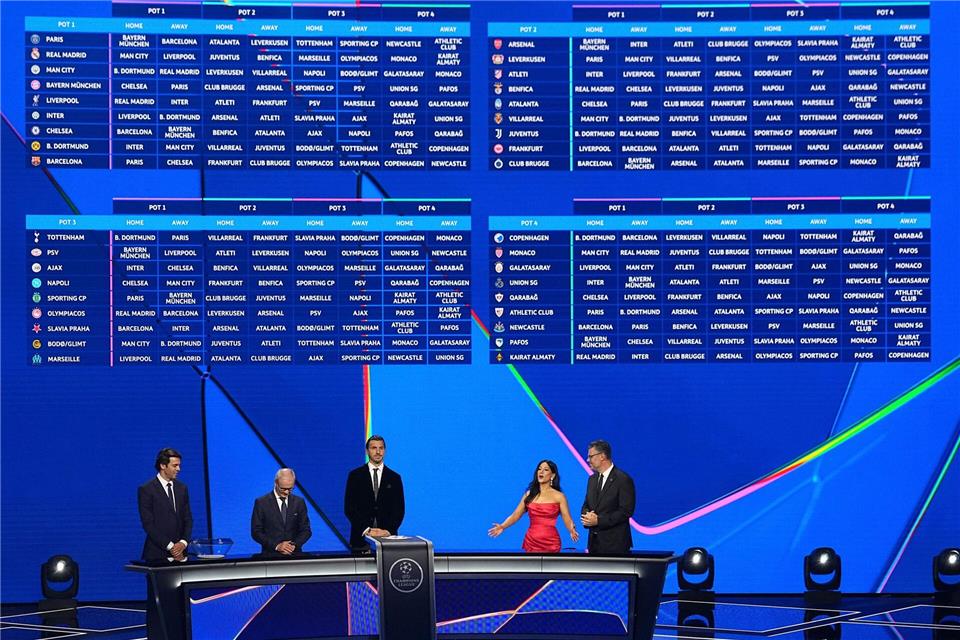 Zwei Tage nach der Auslosung steht der Spielplan für die Champions League fest.Laurent Cipriani/AP/dpa