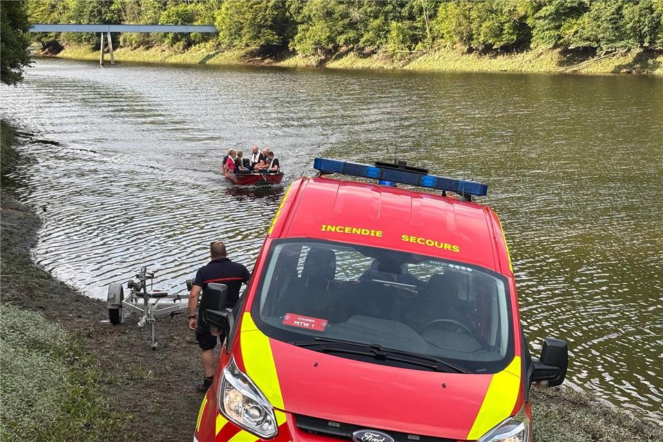 Zwei Wanderer waren an der Burg Falkenstein abgestürzt.Feuerwehr Verbandgemeinde S�deif