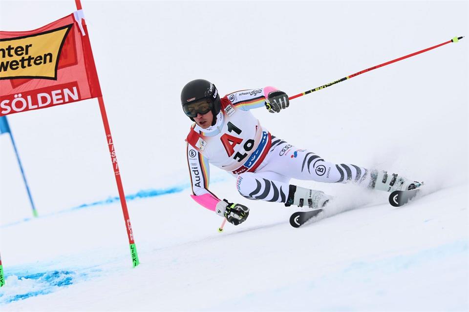 Zweitbester Deutscher im Riesenslalom: Anton Grammel.Marco Trovati/AP/dpa