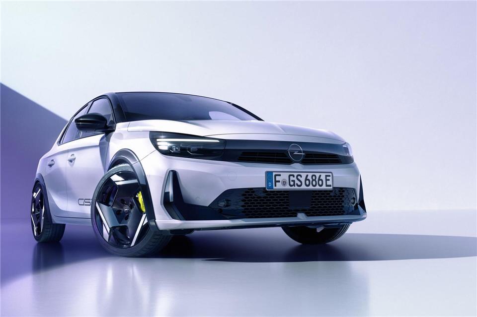Zweiter Strom-Sportler nach dem Mokka: Mit dem Corsa GSE baut Opel seine elektrischen Performance-Modelle aus.-/Opel Automobile GmbH/dpa-tmn