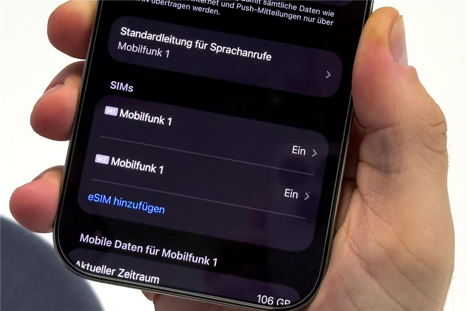 iMessage-Probleme? Ein doppelter eSIM-Eintrag könnte eine Ursache sein.Nico Tapia/dpa-tmn