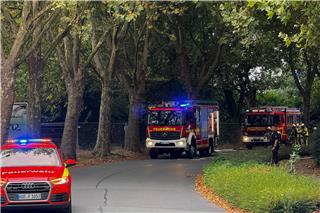 Großbrand im alten Bowlingcenter in Borken