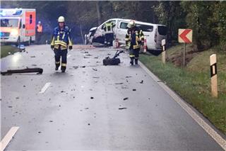 Schwerer Unfall auf der Straße Zum Lünsberg in Ramsdorf